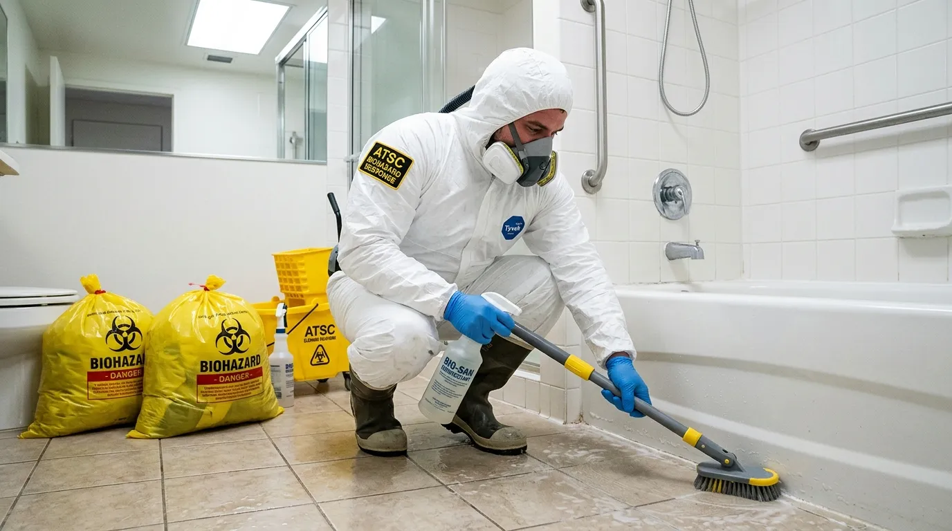 Decontamination equipment deployed for Blood Cleanup in South Farmingdale